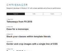 Tablet Screenshot of chrisnager.com
